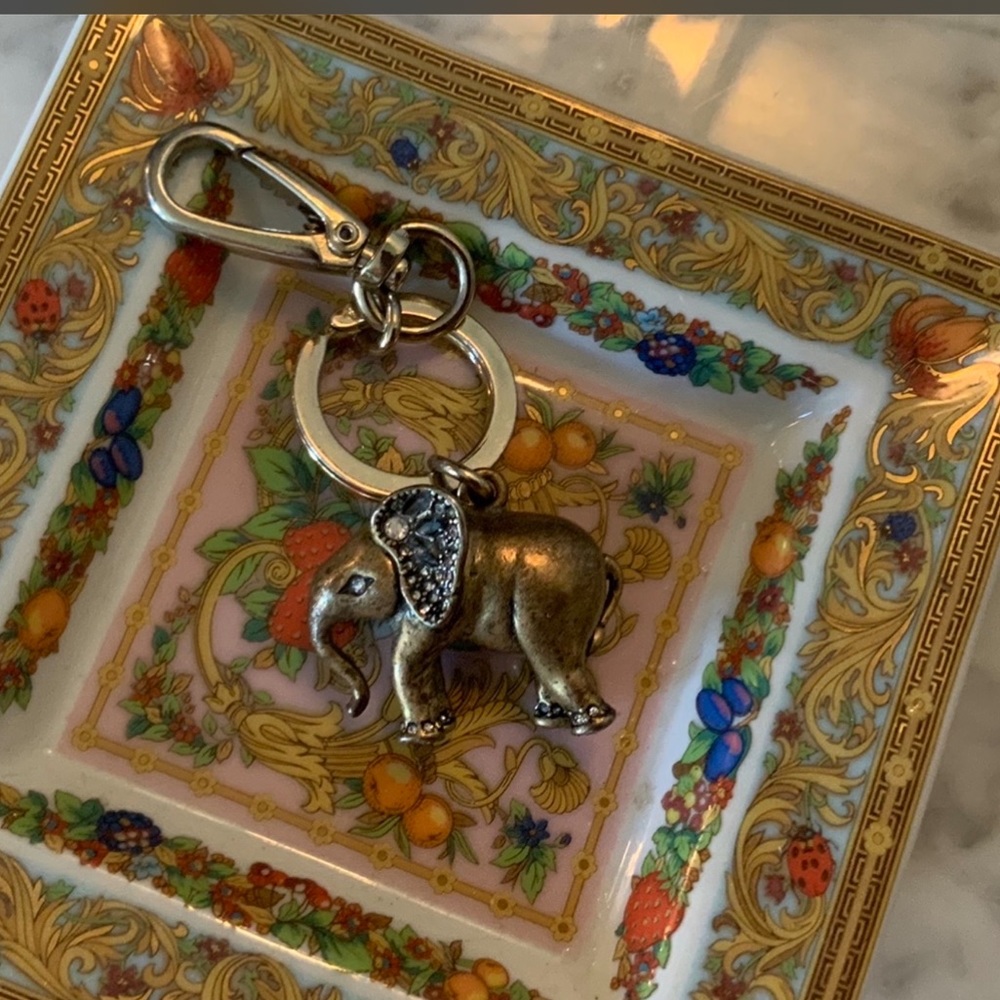 MY CHIC LUCKY ELEPHANT KEY FOB/PURSE CHARM